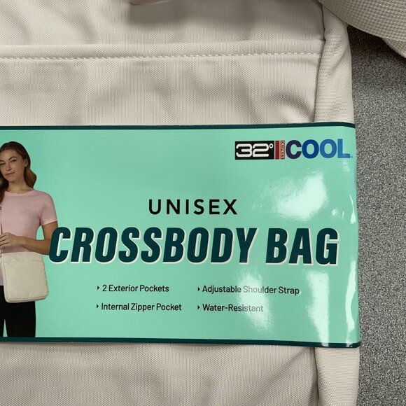 NEW Unisex Cream Crossbody Bag 32 Degrees - Picture 5 of 8